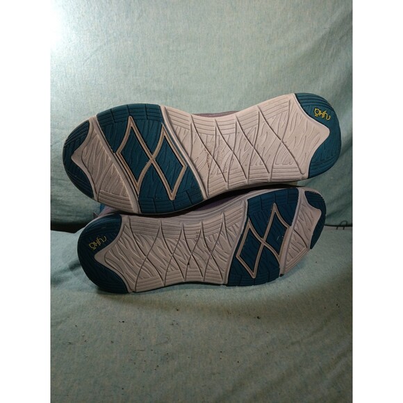 Ryka womens shoes hitops sneakers lace green aurora gray 8W quilted comfort - Picture 5 of 6